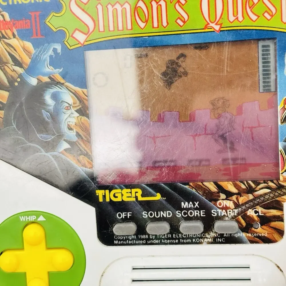 Tiger Electronics Castlevania II Simons Quest Handheld Game 1988- Tested, Works!